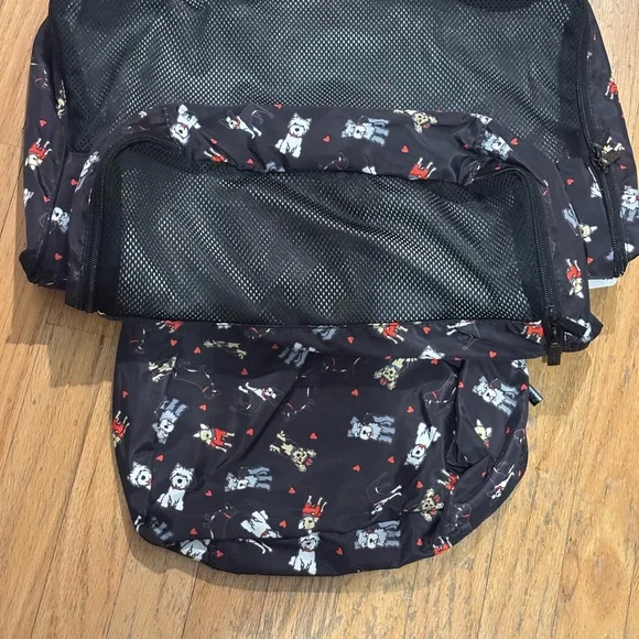 NWT Marc Tetro 3 pc dog favorites Black Packing Cube Set - Picture 2 of 8